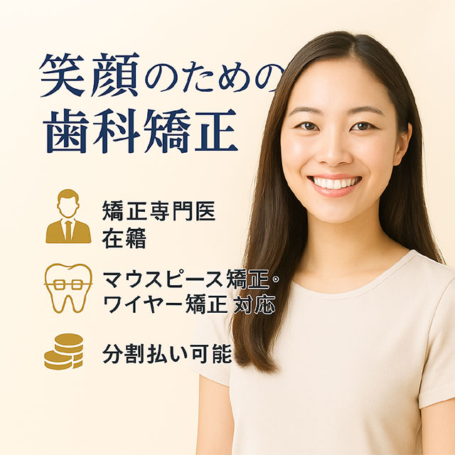笑顔のための歯科矯正